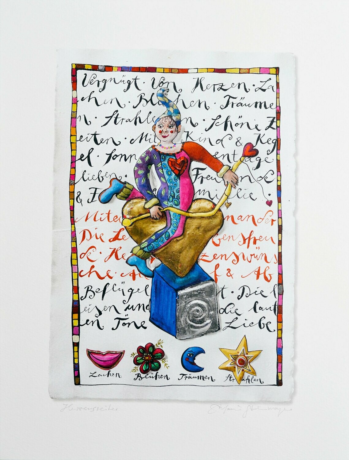 Kunstdruck &quot;Herzensreiter&quot;