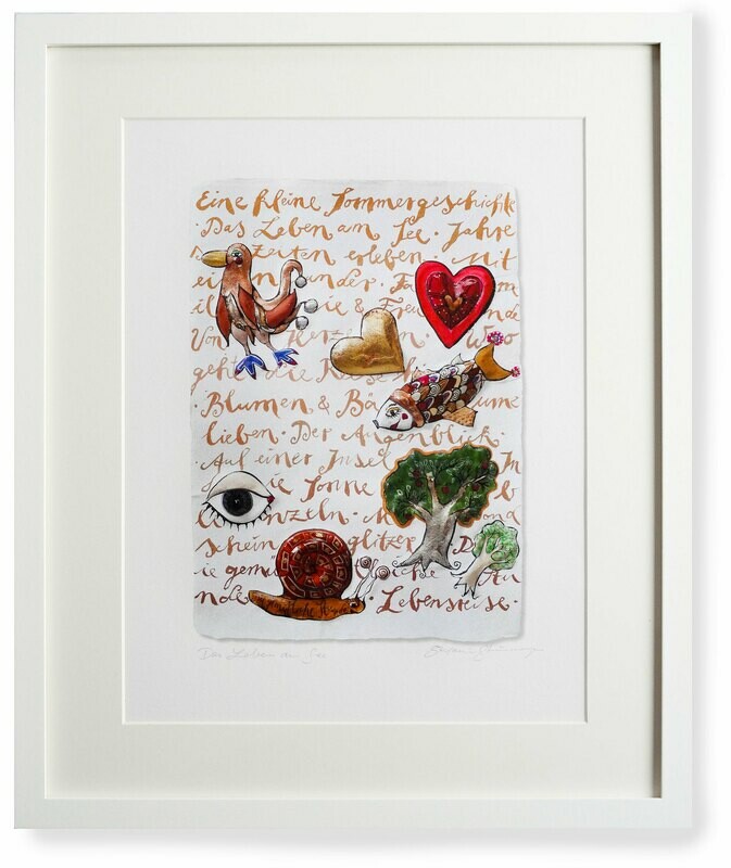 Kunstdruck "Das Leben am See"