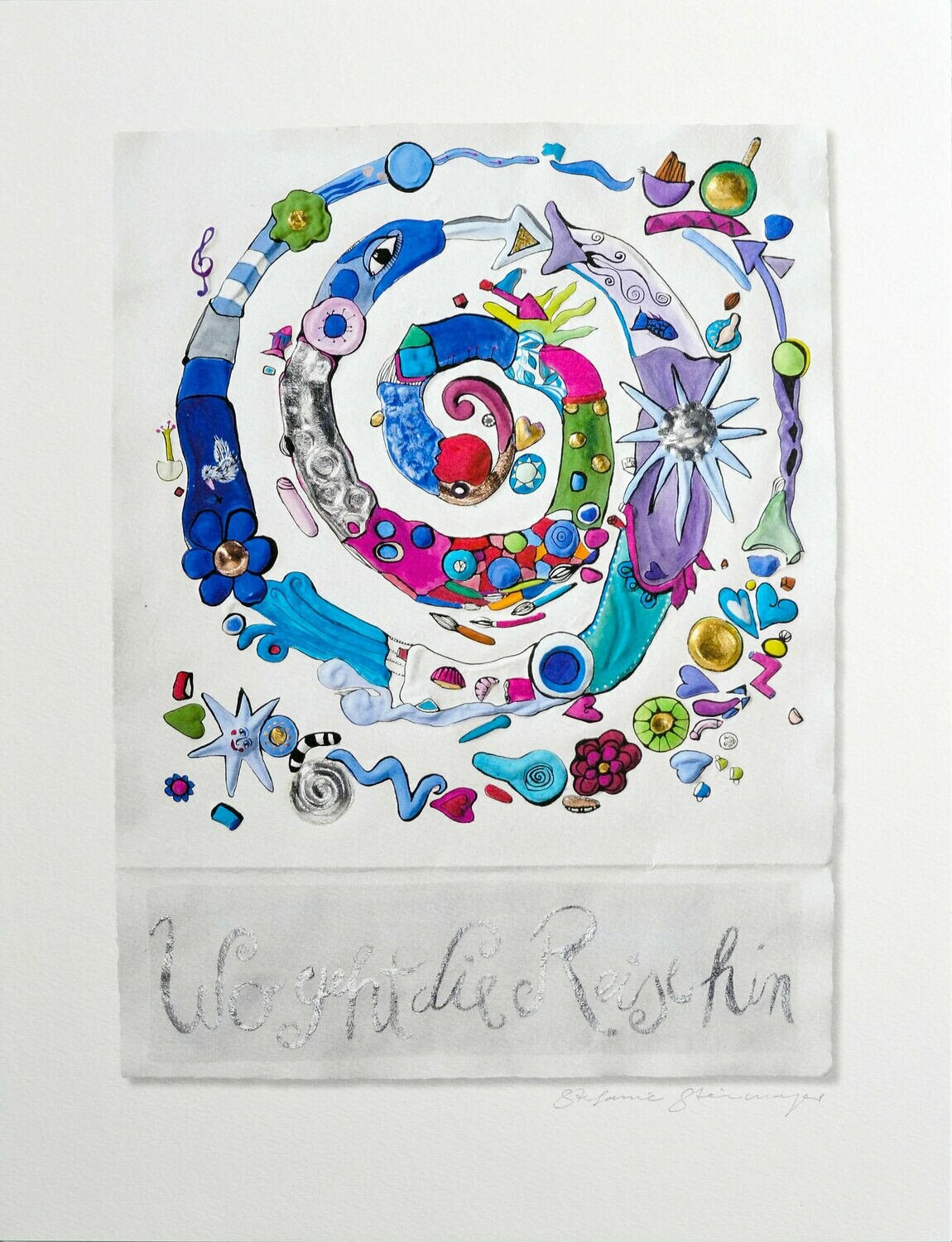 Kunstdruck &quot;Wo geht die Reise hin?&quot;