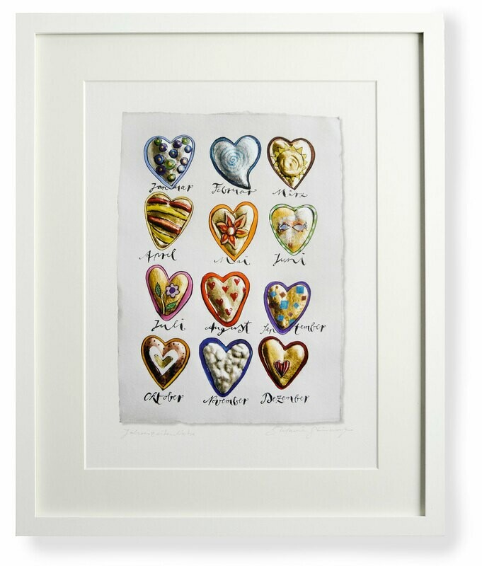 Kunstdruck "Jahreszeitenliebe II"