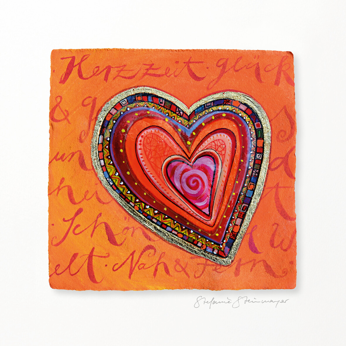 Kunstdruck &quot;Herzzeit&quot;