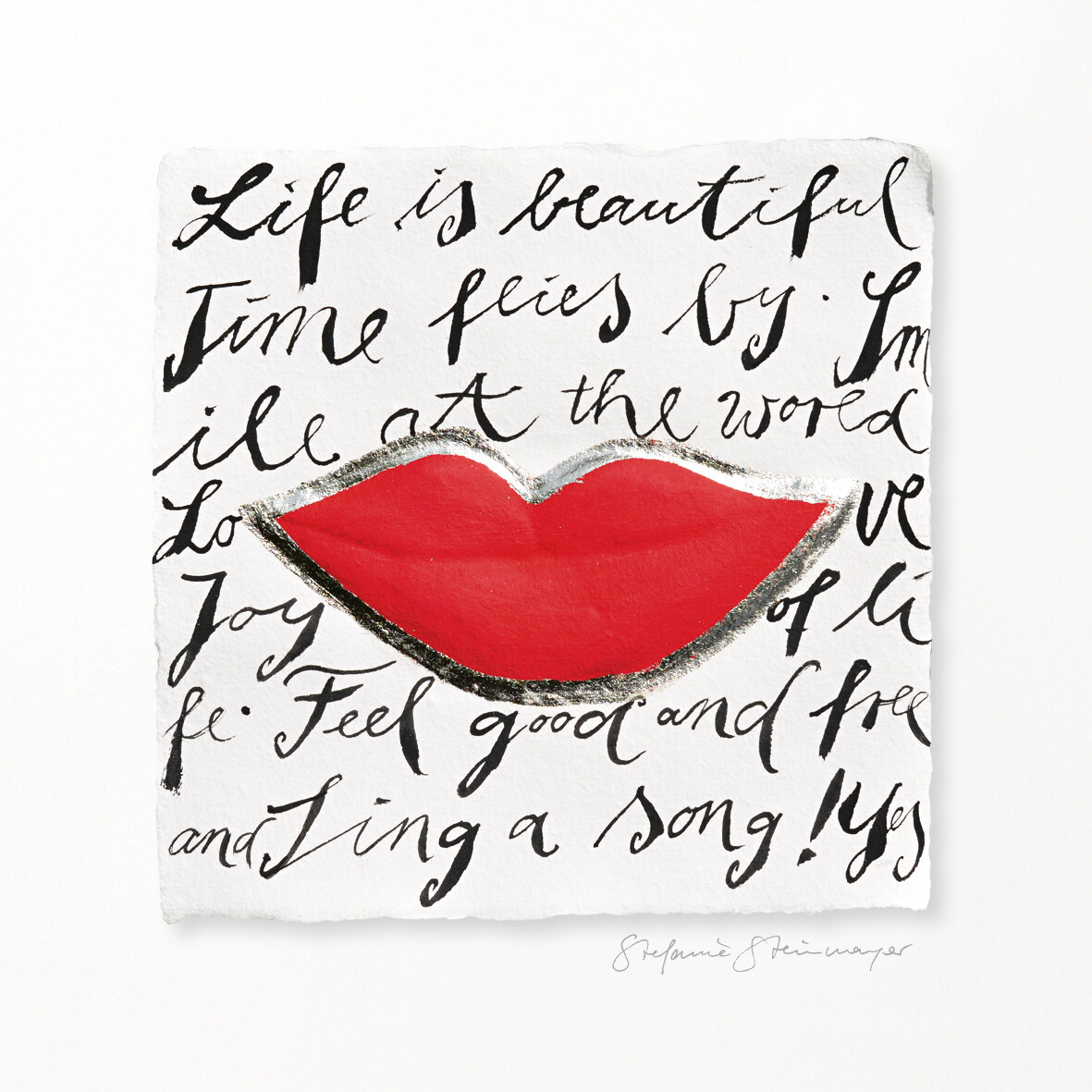Kunstdruck &quot;Smile&quot;
