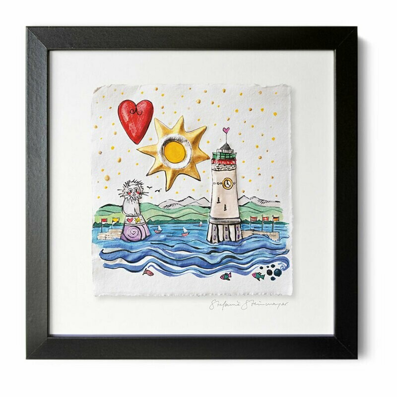 Kunstdruck "Lindauer Hafen"