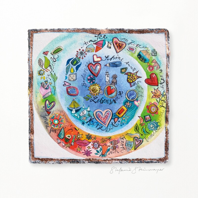 Kunstdruck &quot;Schöne bunte Welt II&quot;