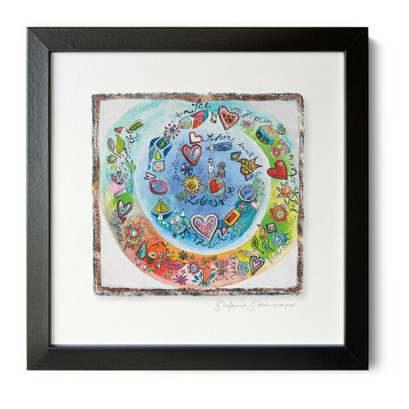 Kunstdruck "Schöne bunte Welt II"
