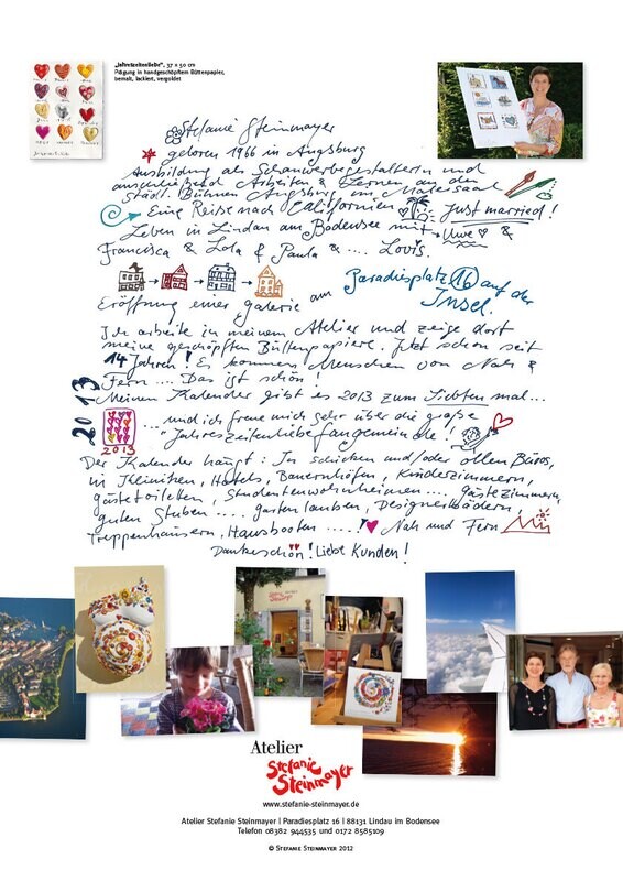 Kalender-Sammlerstück "Jahreszeitenliebe" 2013