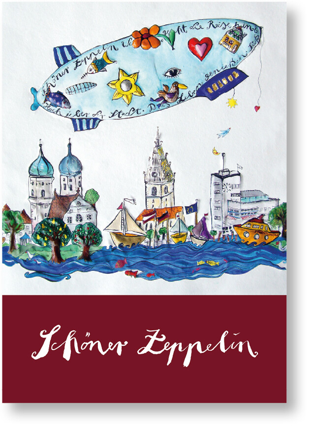 Postkarte „Schöner Zeppelin“