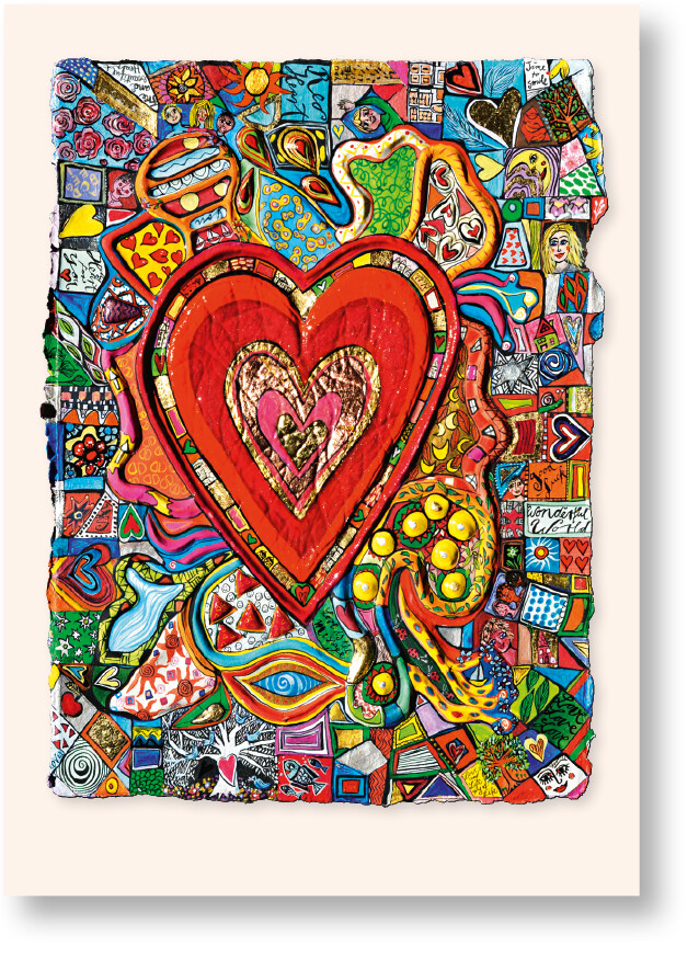 Postkarte „Rotes Herz“