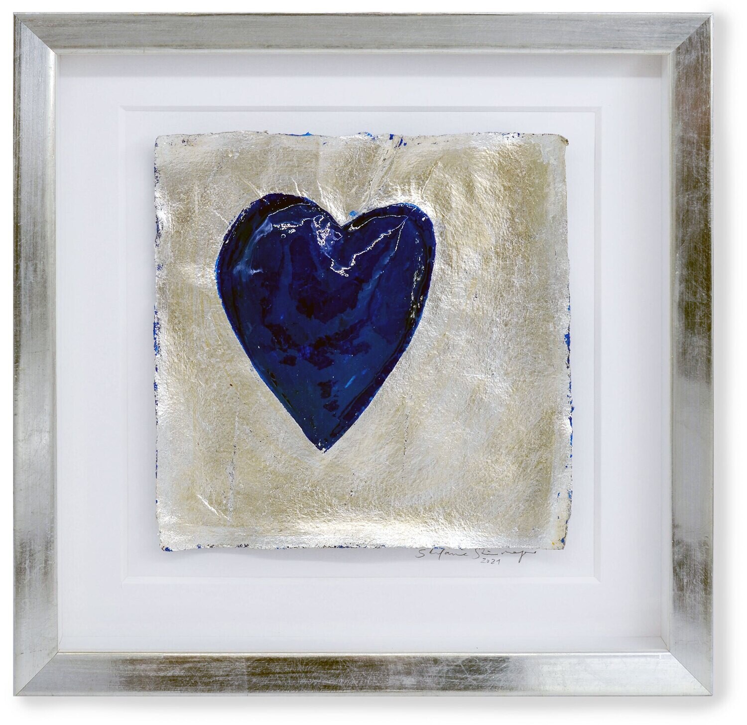 Originalgrafik &quot;Von Herzen, blau&quot;