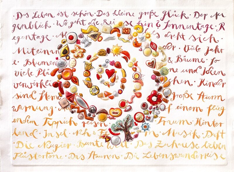 Kunstdruck &quot;Das Leben ist schön&quot;