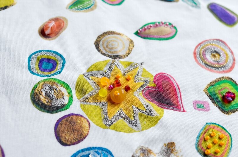 T-Shirt "Lebensreise", Geschenk-Set inkl. Kunstdruck und Rahmen