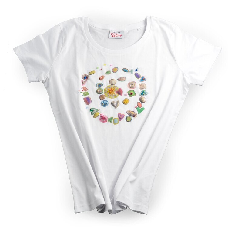 T-Shirt &quot;Lebensreise&quot;, Geschenk-Set inkl. Kunstdruck und Rahmen