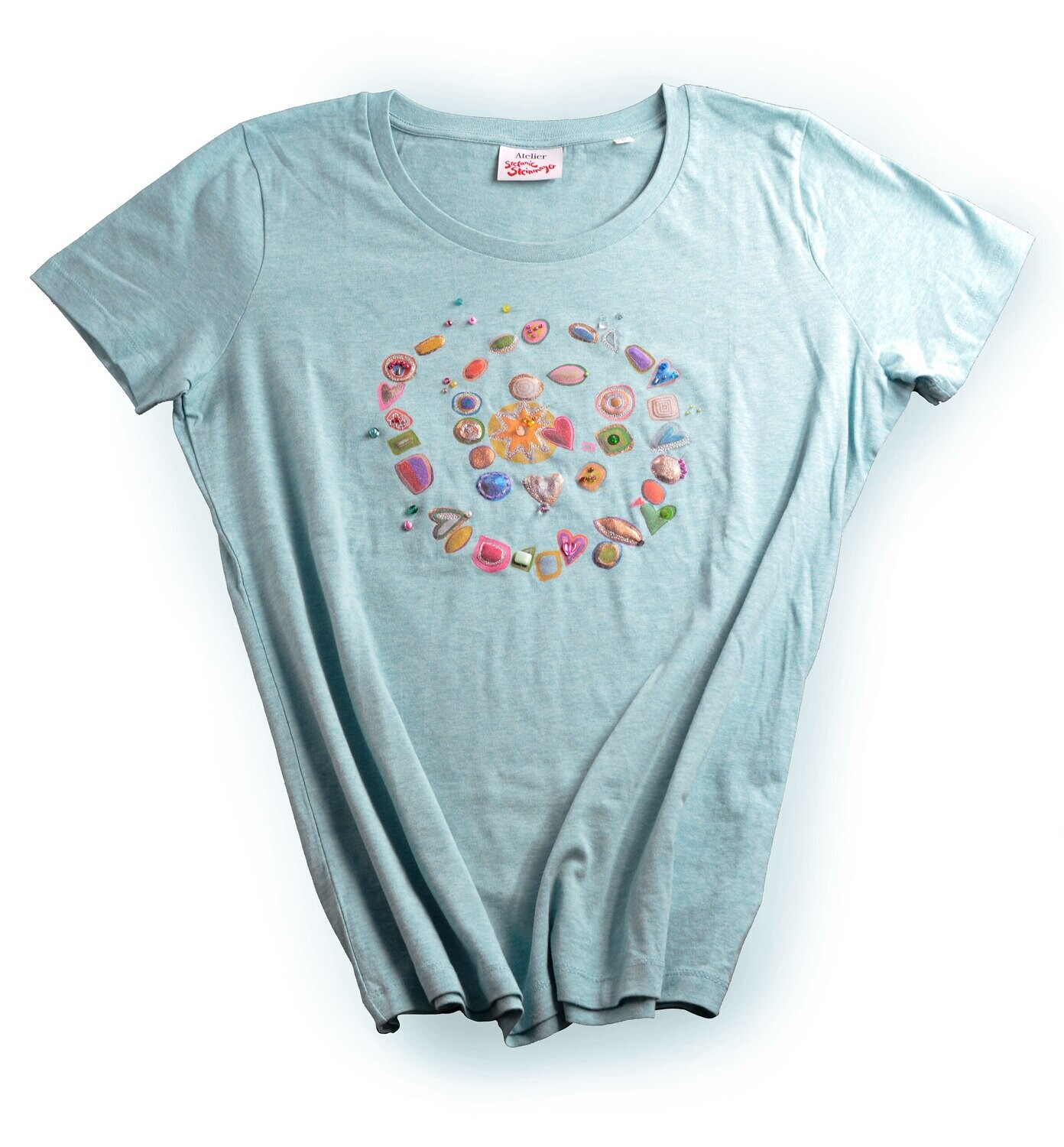 T-Shirt &quot;Lebensreise&quot;, Geschenk-Set inkl. Kunstdruck und Rahmen