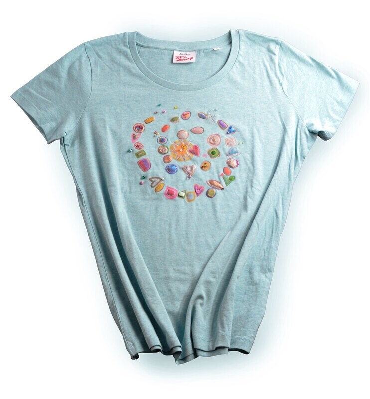 T-Shirt &quot;Lebensreise&quot;, Geschenk-Set inkl. Kunstdruck und Rahmen