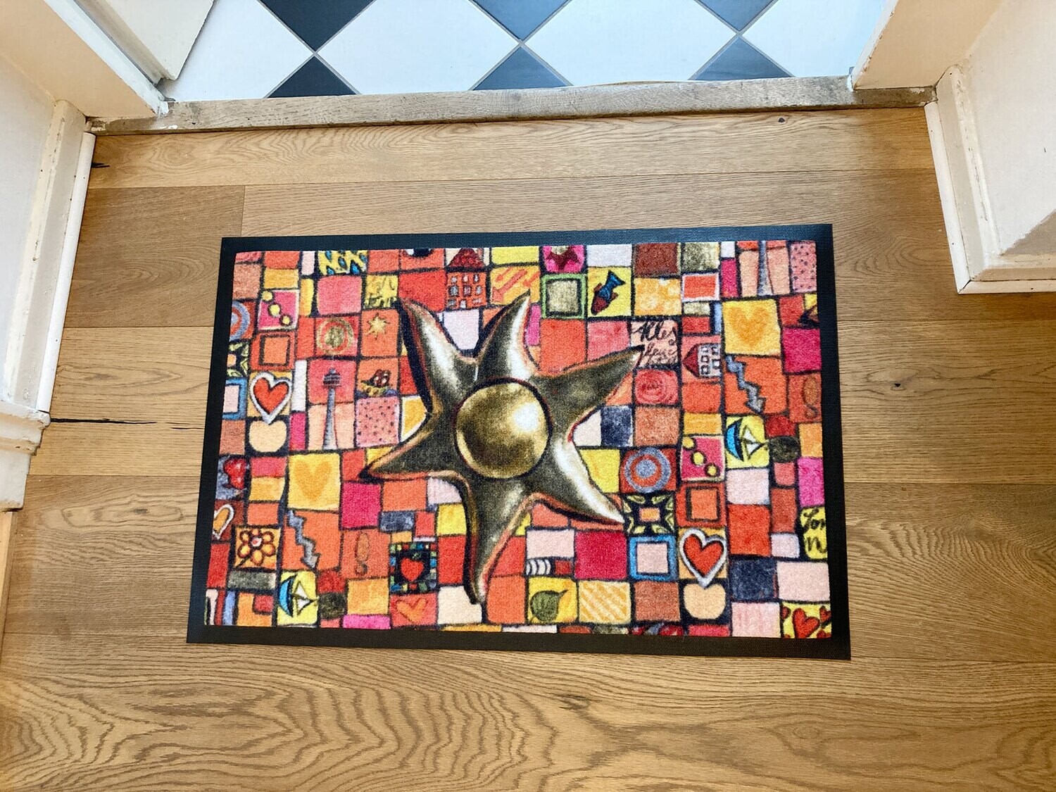 Schmutzmatte „Alles leuchtet“ 75 x 48 cm