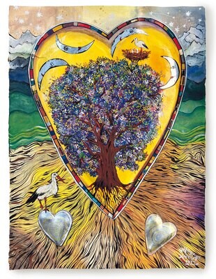 Originalgrafik "Storchenbaum"