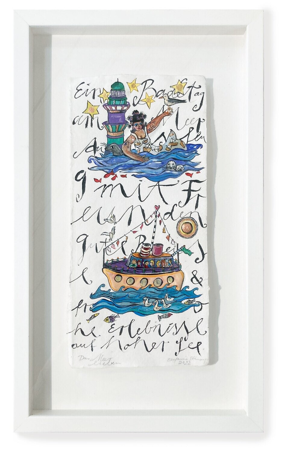 Originalgrafik &quot;Das Meer lieben&quot;