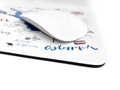 Mousepad „Bodenseekarte“