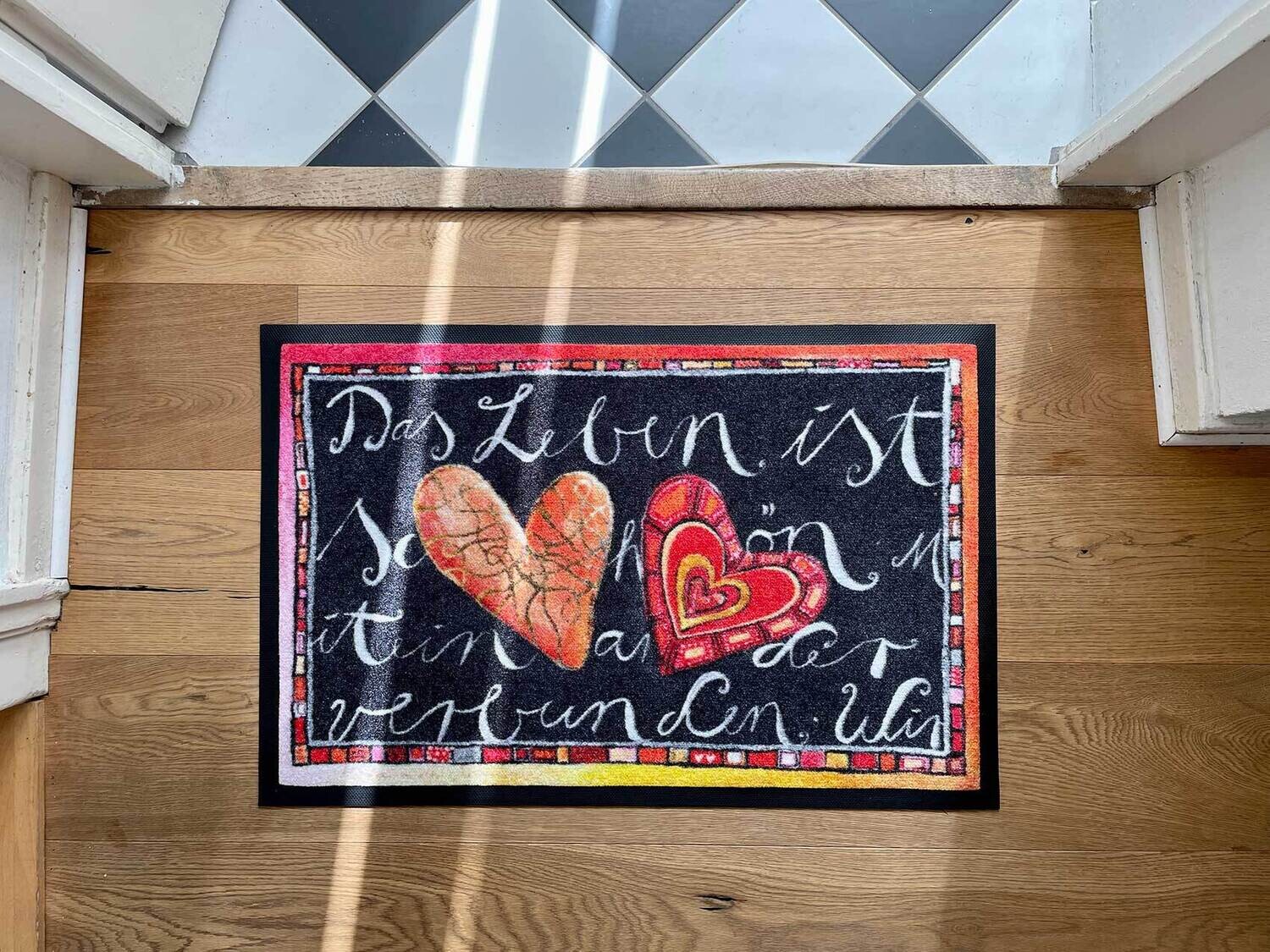 Schmutzmatte „Das Leben ist schön“ 75 x 48 cm