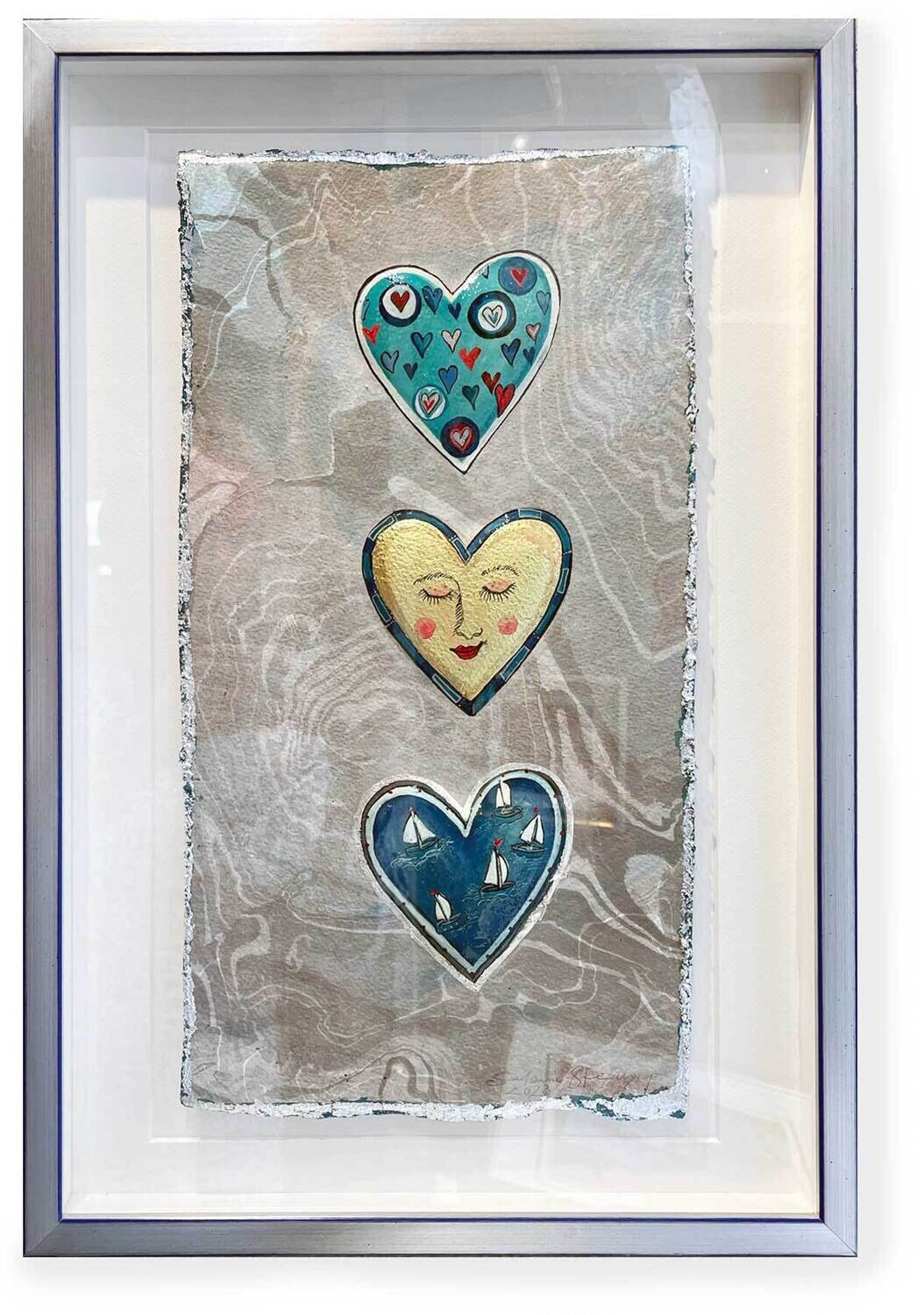 Originalgrafik &quot;Seeherzen&quot;