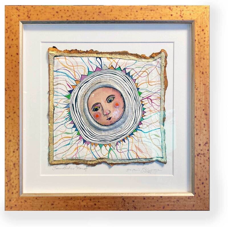 Originalgrafik &quot;Freundlicher Planet&quot;