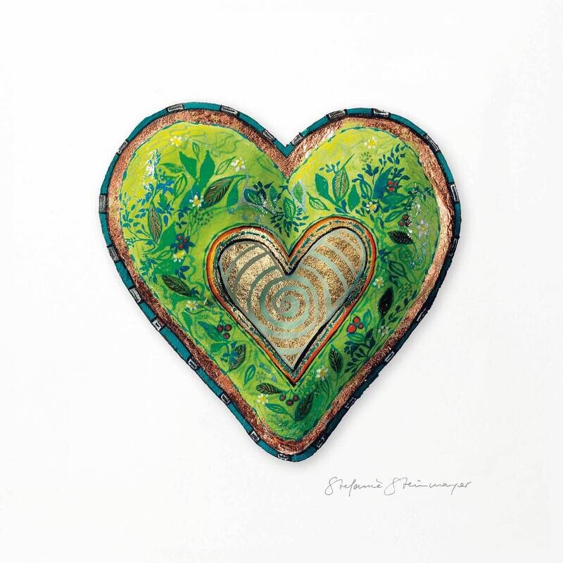 Kunstdruck &quot;Grünes Herz&quot;