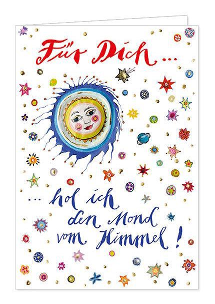 Klappkarte "Für Dich hol ich die Sterne vom Himmel"