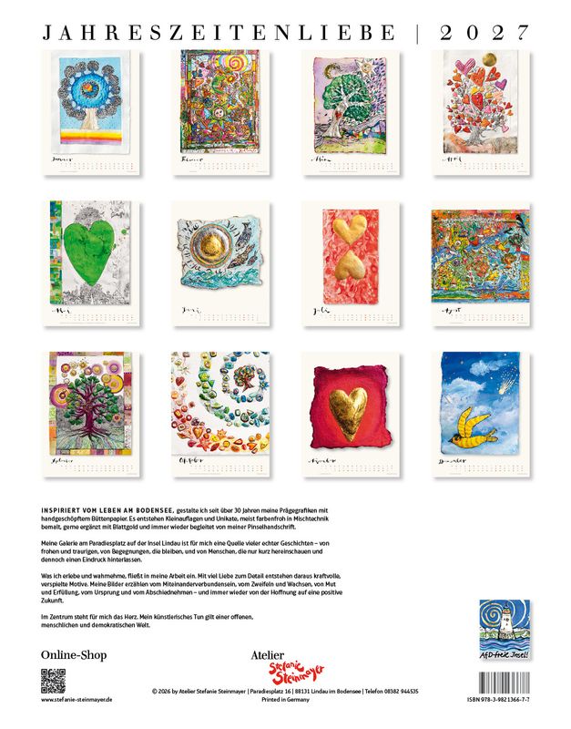 Kalender"Jahreszeitenliebe" 2027