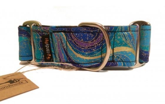 MARTINGALE collar BLUE WAVES