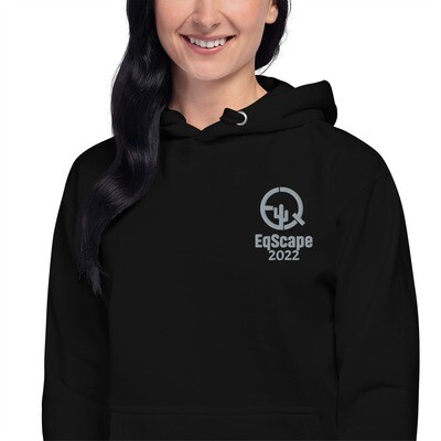 EqScape 2022 Unisex Hoodie Grey embroidery
