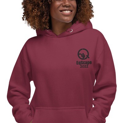 EqScape 2022 Unisex Hoodie Black embroidery