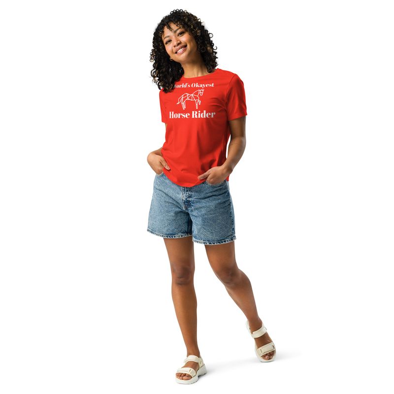 Okayest Rider Women&#39;s Relaxed T-Shirt