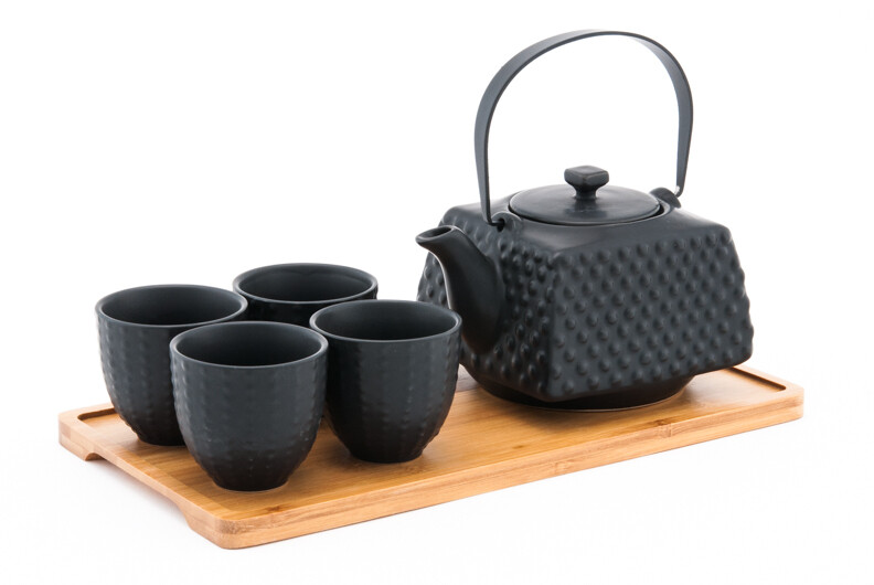 Matte Black- Ceramic Hobnob Service set