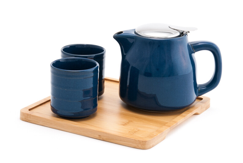 Berry Blue- Ceramic Service Set for Two
