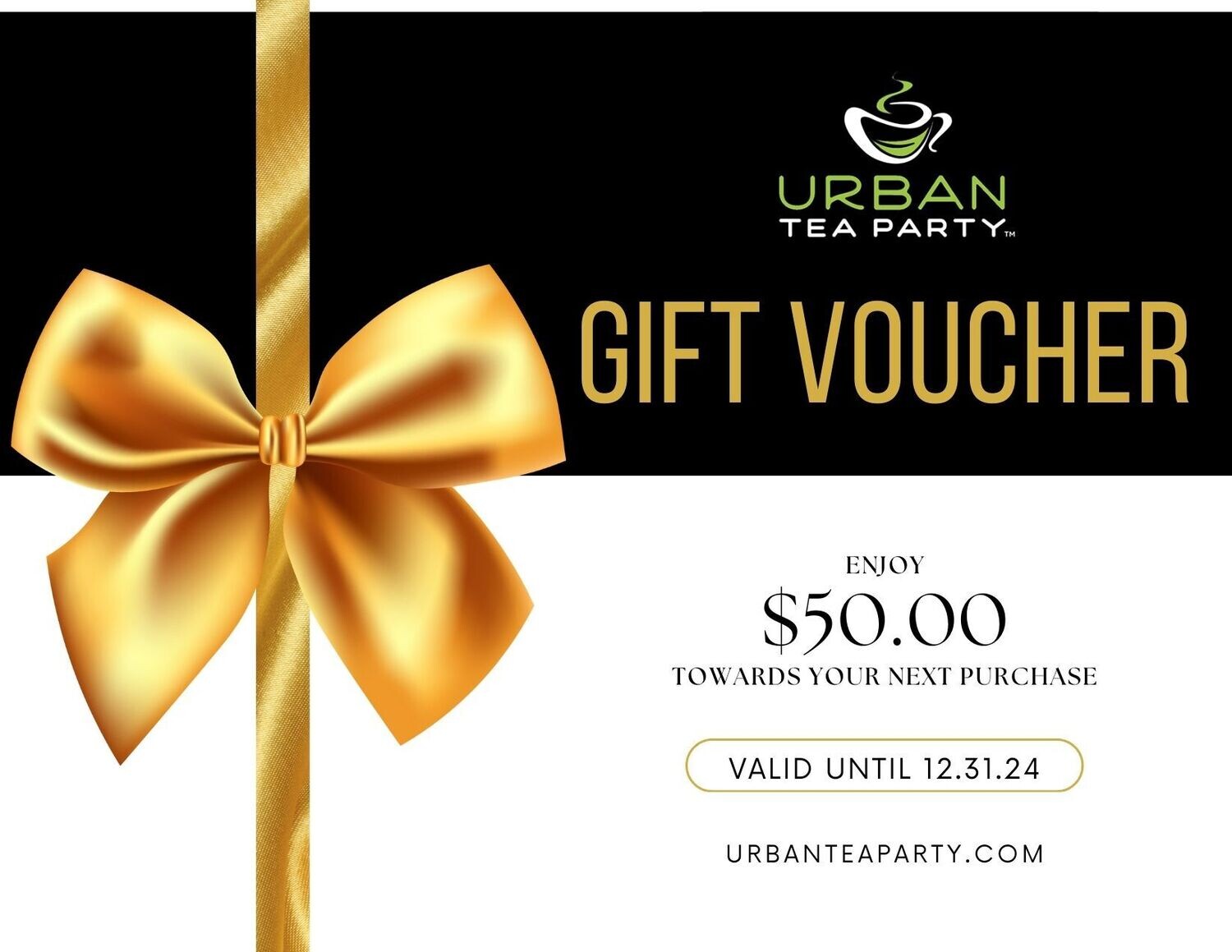 Urban Tea Party Gift Card - You Choose Amount