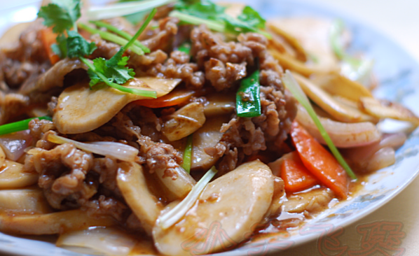 王子菇炒牛肉 Stir Fried Beef And Oyster Mushroom