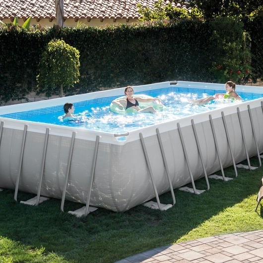 Piscina ULTRA FRAME RETT. INTEX cm 732x366x132 con pompa sabbia