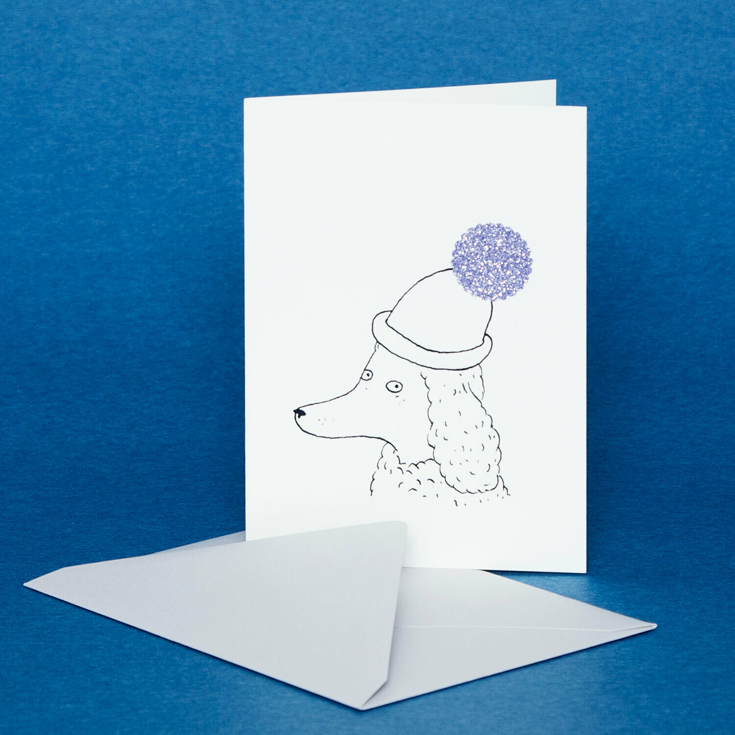 Poodle Bobble Greeting Card