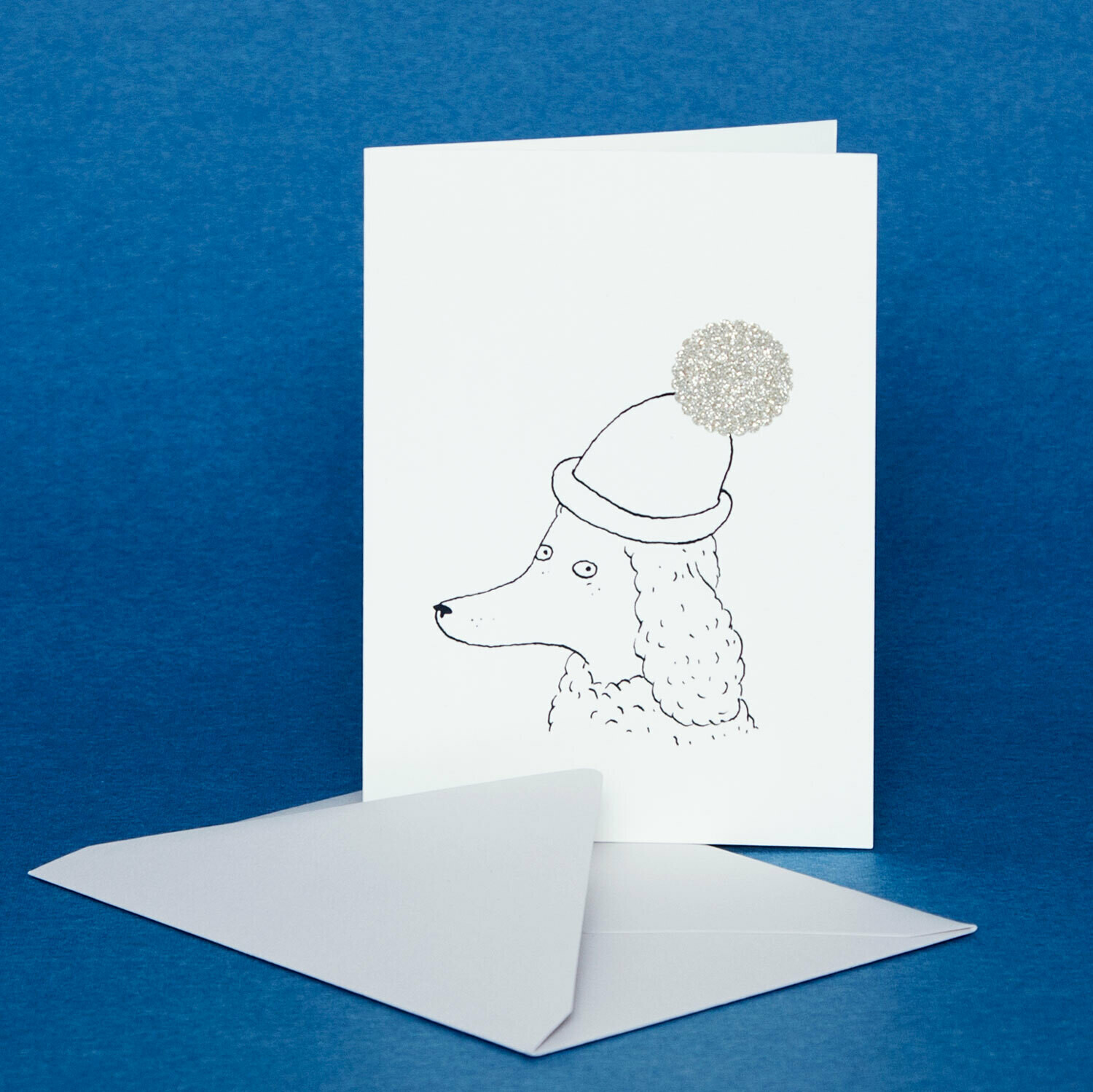 Poodle Bobble Greeting Card