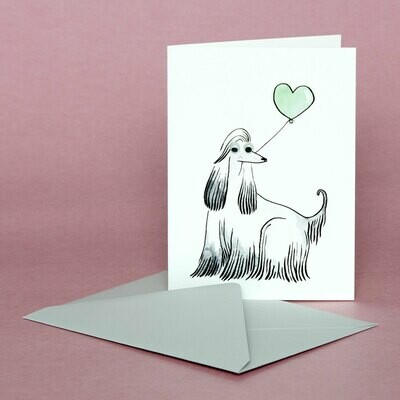 Special Afghan Hound Greeting Card