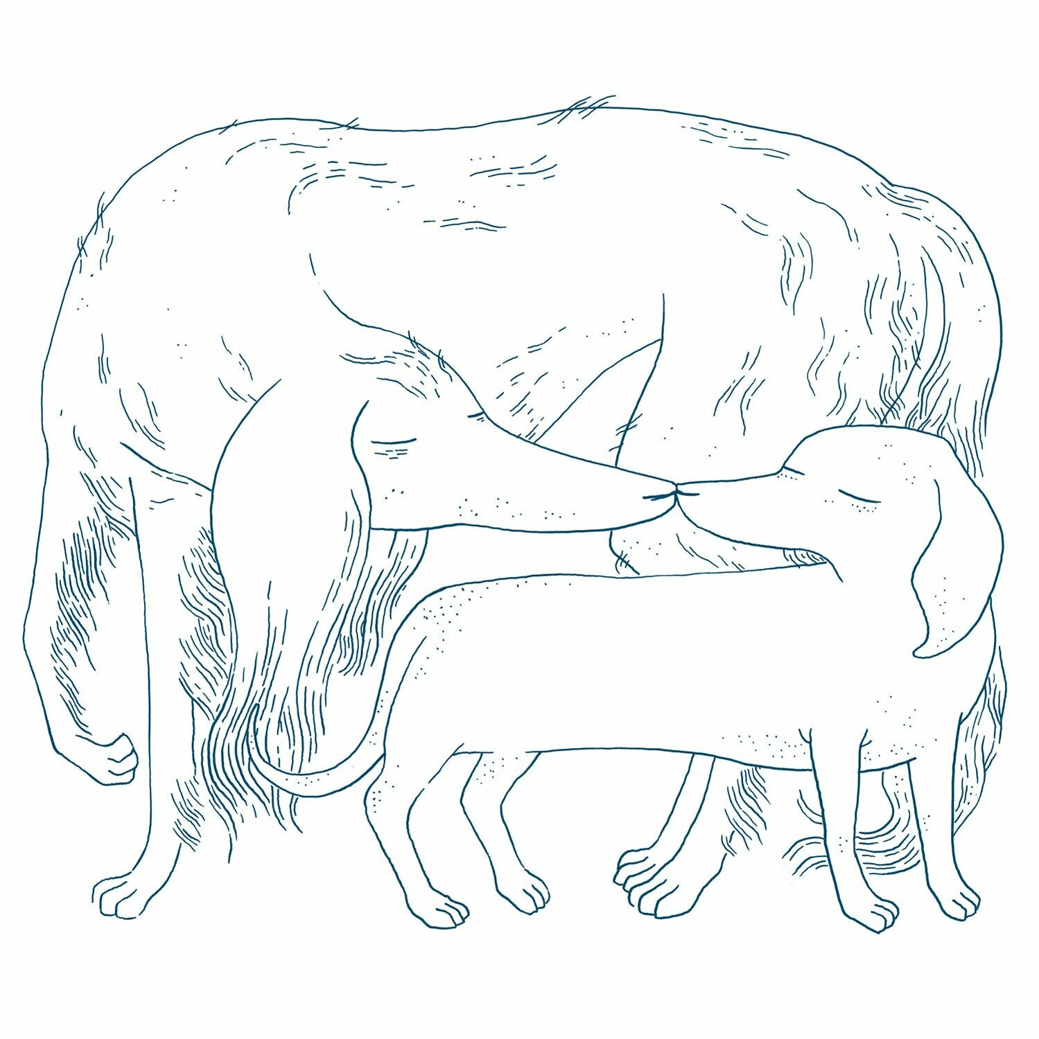 Dog Love Art Print