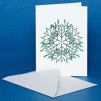 Festive Mistletoe Greeting Card