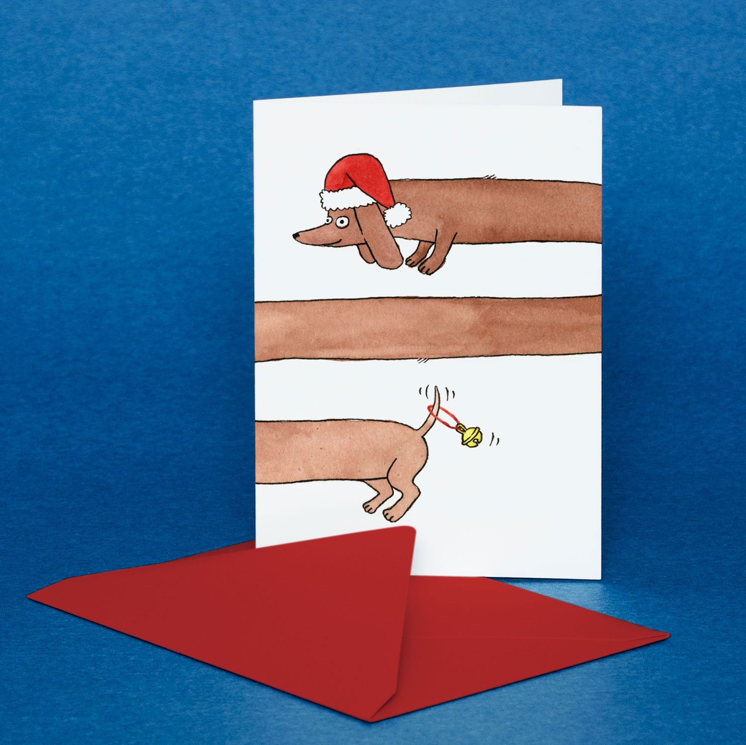 Dachshund Christmas Card
