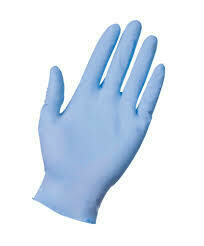 Extra Large Powder Free Blue Vinyl Gloves 1x100