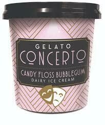 Candy Floss & bubble Gum Gelato Concerto Mini Tubs 24 x 125ml
