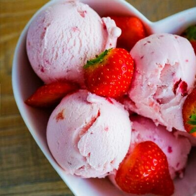 Gelato Gold Strawberries & Cream Ice Cream 1x5ltr