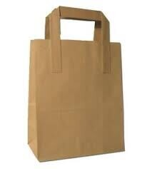 SOS Large Brown Paper Carrier Bags 1x250