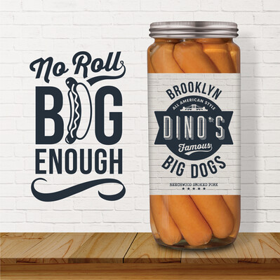 JAR ONLY Dino Brooklyn Big Dogs 1 x 720g