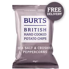 Burts Crushed Pepper & Sea Salt Crisps 20x40g