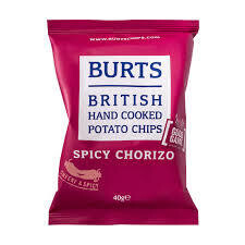 Burts Spicy Chorizo Crisps 20 x 20g